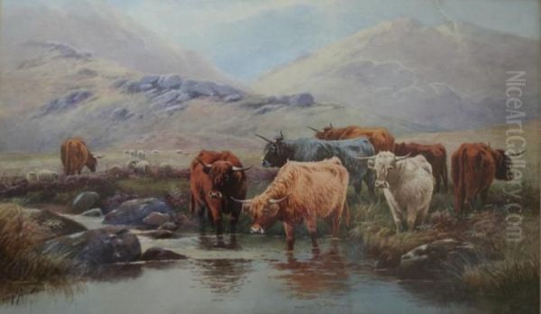 Elma Glen, Perthshire Signed Oil Painting by Thomas, Tom Rowden