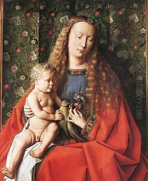 The Madonna with Canon van der Paele (detail 2) 1436 Oil Painting by Jan Van Eyck