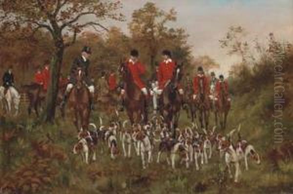 The Pytchley Hunt Oil Painting by George Derville Rowlandson