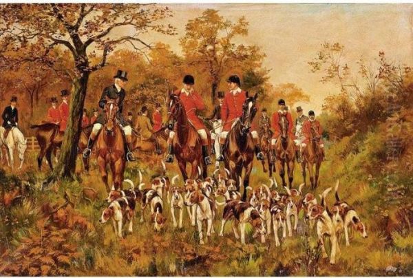 The Pytchley Hunt Oil Painting by George Derville Rowlandson