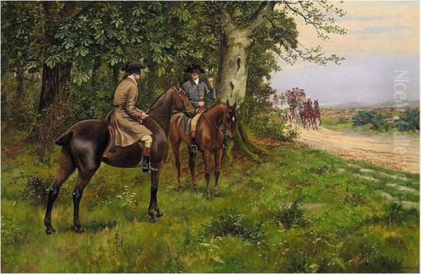 The Highwaymen Oil Painting by George Derville Rowlandson