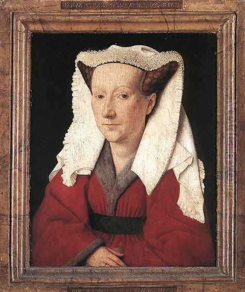 Portrait of Margareta van Eyck 1439 Oil Painting by Jan Van Eyck