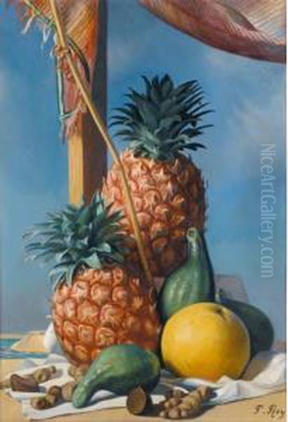 Les Ananas Oil Painting by Pierre Roy