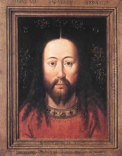 Portrait of Christ 1440 Oil Painting by Jan Van Eyck