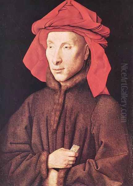 Portrait Of Giovanni Arnolfini Oil Painting by Jan Van Eyck