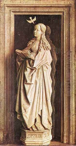 Annunciation (2) 1436 Oil Painting by Jan Van Eyck