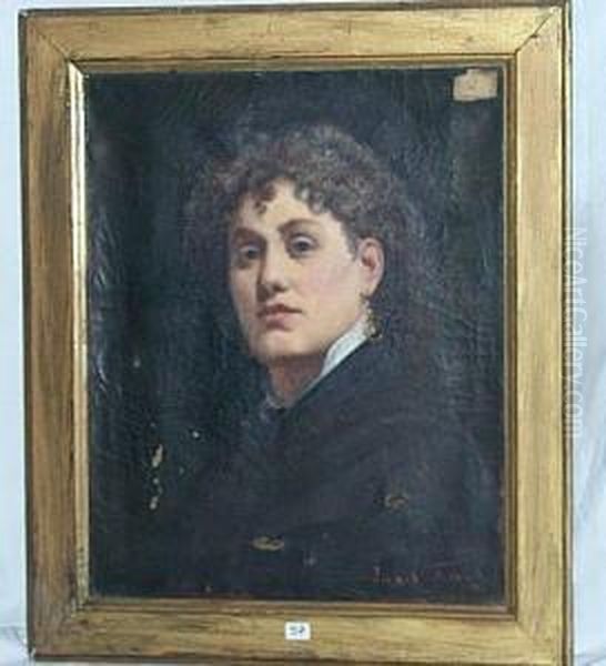 Portrait De Femme- Oil Painting by Lionel Noel Royer