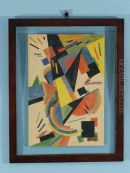 Abstract Geometrics Oil Painting by Olga Vladimirovna Rozanova