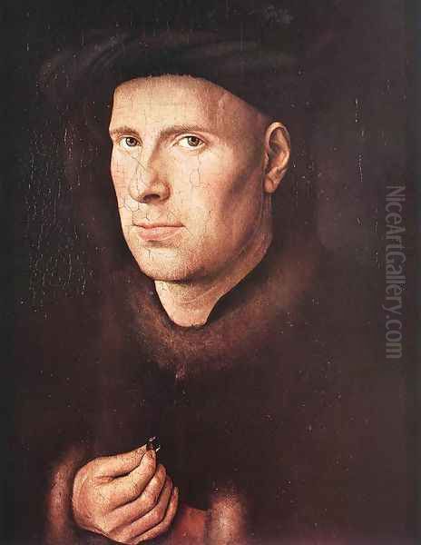 Portrait of Jan de Leeuw 1436 Oil Painting by Jan Van Eyck