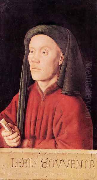 Portrait of a Young Man (Tymotheos) 1432 Oil Painting by Jan Van Eyck