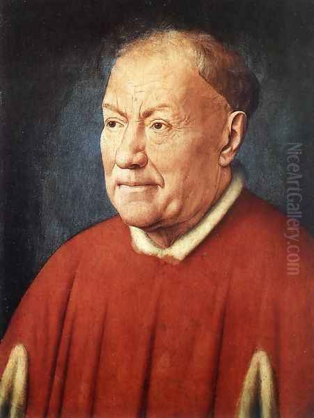 Portrait of Cardinal Niccolo Albergati 1431-32 Oil Painting by Jan Van Eyck