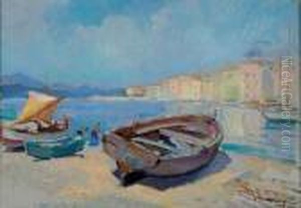 Les Barques Oil Painting by Vladimir Rozmainsky