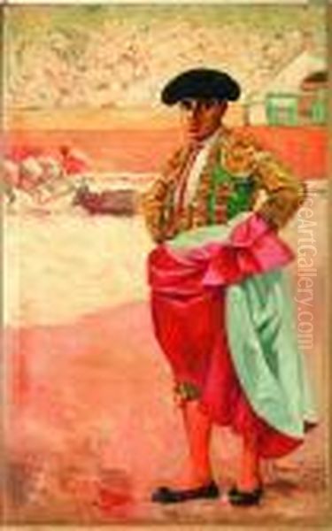 Torero A Pie Oil Painting by Carlos Ruano Llopis