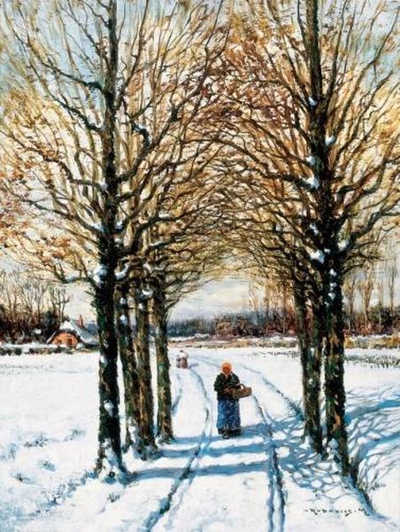 A Day In January Oil Painting by Mark Rubovics