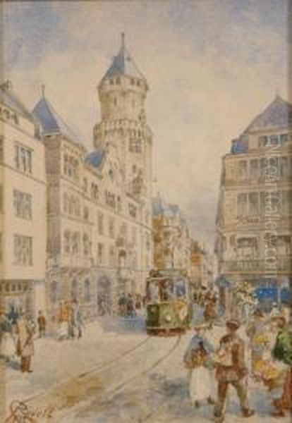 Cologne Oil Painting by Carl Rudell