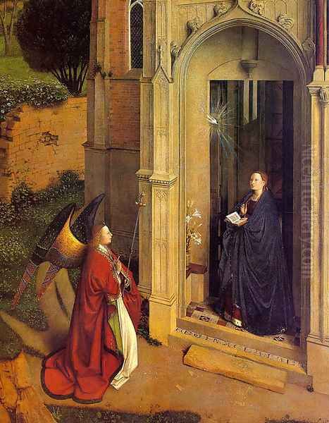 The Annunciation Oil Painting by Jan Van Eyck