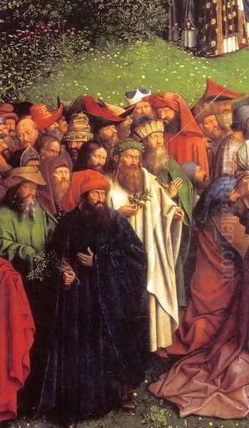 The Ghent Altarpiece Adoration of the Lamb (detail) 2 Oil Painting by Jan Van Eyck