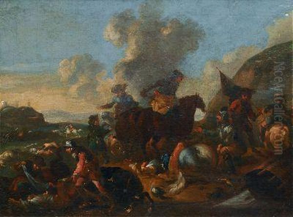 Nach Der Schlacht Oil Painting by Georg Philipp I Rugendas