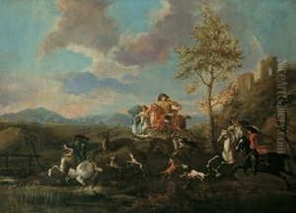 D. A. , Umkreis Oil Painting by Georg Philipp I Rugendas