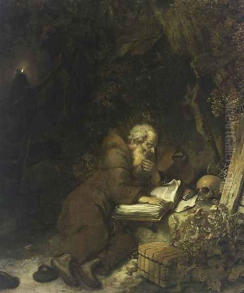 St Francis of Assisi 1655 Oil Painting by Gerbrand Van Den Eeckhout