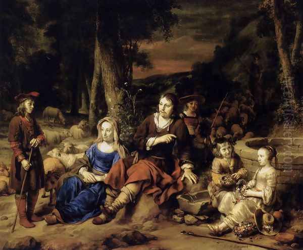 Portrait of a Family 1667 Oil Painting by Gerbrand Van Den Eeckhout