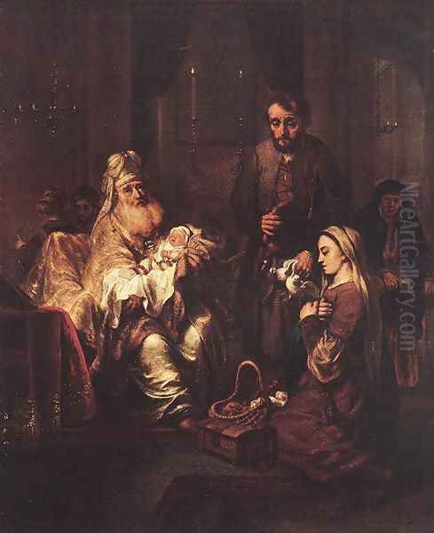 Presentation in the Temple 1671 Oil Painting by Gerbrand Van Den Eeckhout