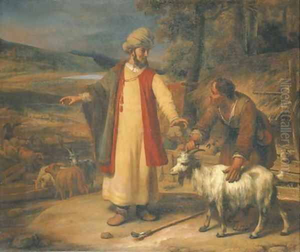 Judah and Hira the Adullamite Oil Painting by Gerbrand Van Den Eeckhout