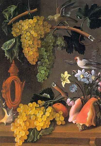 Still Life with Grapes Oil Painting by Juan De Espinosa