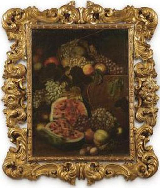 Natura Morta Di Frutta Oil Painting by Giovan Battista Ruoppolo