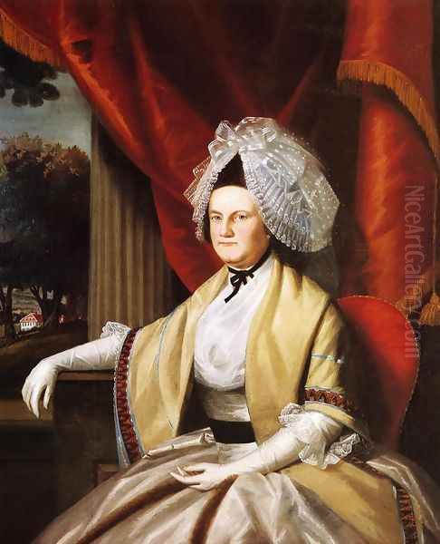 Mrs. Oliver Wolcott (Laura Collins) Oil Painting by Ralph Earl