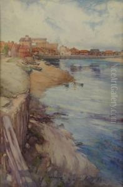 Wells, Norfolk Oil Painting by George Robert Rushton