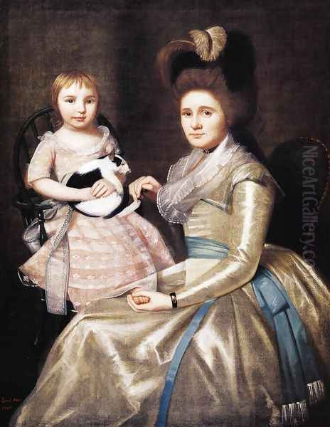 Mrs. William Taylor and Son Daniel Oil Painting by Ralph Earl