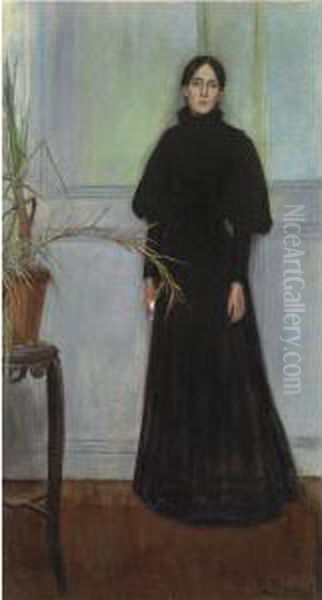 Melancolia Oil Painting by Santiago Rusinol i Prats