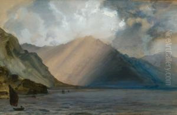 Storm Clouds At Ennerdale Oil Painting by John Ruskin