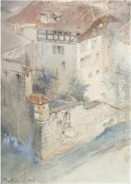 Fribourg Oil Painting by John Ruskin