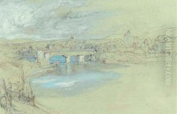 The Bridge Of Rheinfelden, Switzerland Oil Painting by John Ruskin