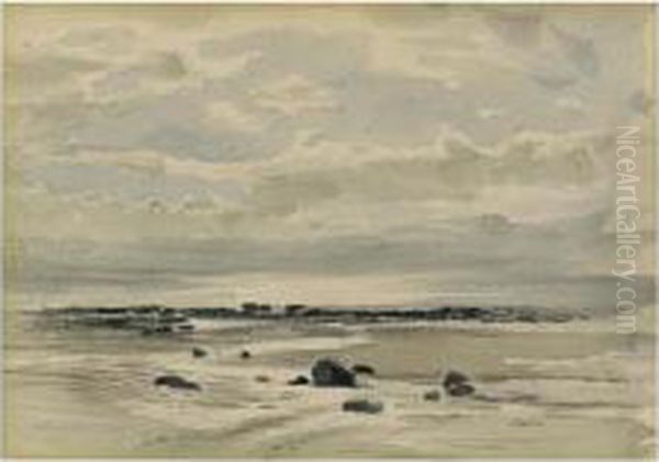 Seascape Oil Painting by John Ruskin