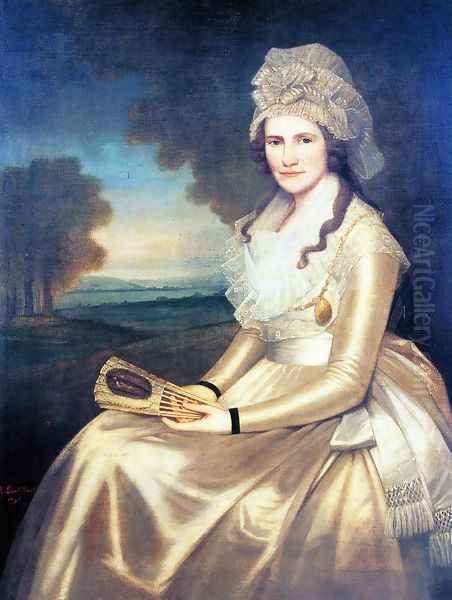 Mrs. Jared Lane (Apphia Ruggles) Oil Painting by Ralph Earl