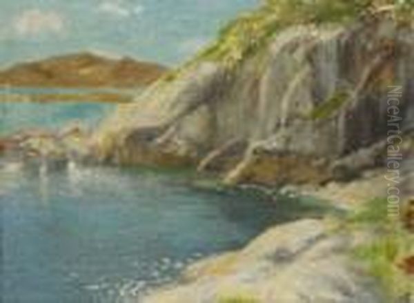 Near Marble Hill, Co. Donegal Oil Painting by George Horne Russell