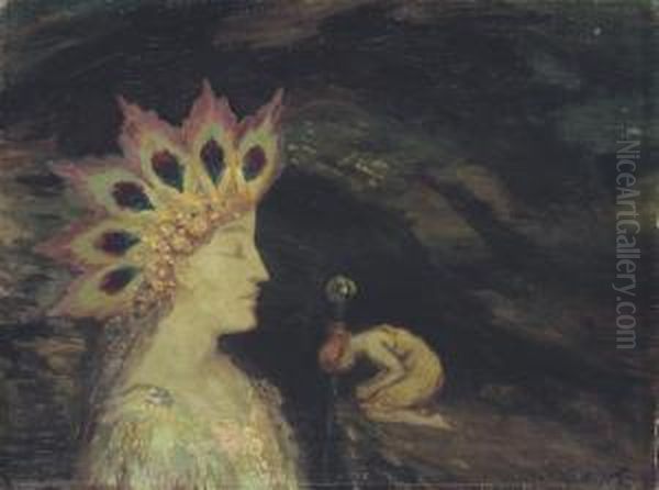 Mystical Figures Oil Painting by George William, A.E. Russell