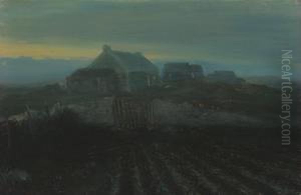 Dusk Oil Painting by George William, A.E. Russell