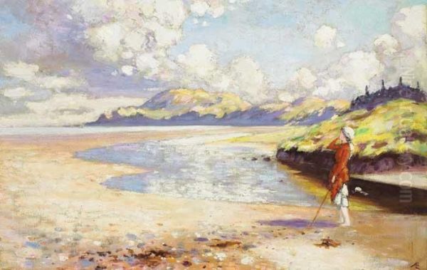 On The Strand Oil Painting by George William, A.E. Russell