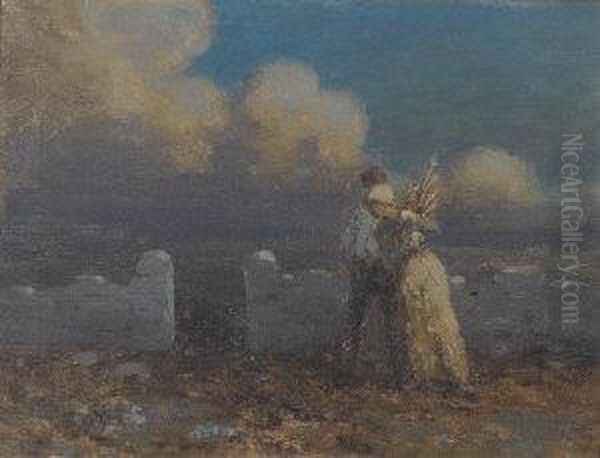 Gathering Wood Oil Painting by George William, A.E. Russell