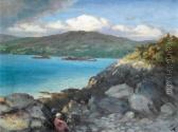 Seascape Oil Painting by George William, A.E. Russell