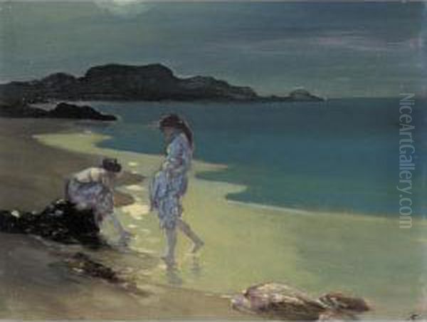 Moonlit Sea Oil Painting by George William, A.E. Russell