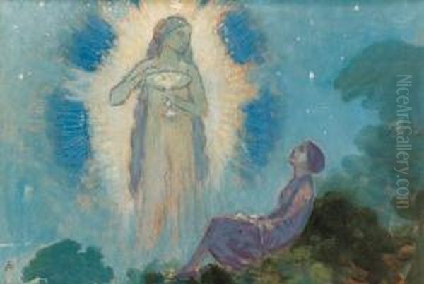 Gifts Of Heaven Oil Painting by George William, A.E. Russell