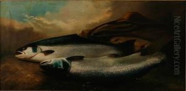 Painting Of Fish Oil Painting by John Russell