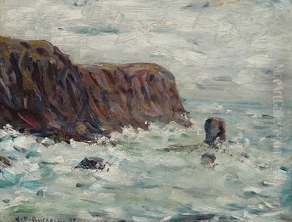 Rocks, Belle Ille Oil Painting by John Peter Russell