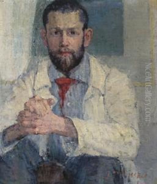 Portrait Of Dodge Macknight Oil Painting by John Peter Russell