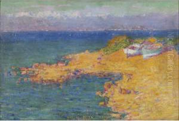 Bay Of Nice Oil Painting by John Peter Russell